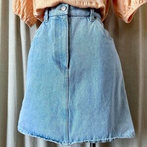 Vintage Jean Skirt fit and flare 90s